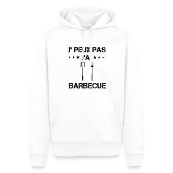 j'peux pas j'ai barbecue ustensiles cadeau bbq - Sweat à capuche Premium bio Homme - blanc - Devant - Nico (187cm)