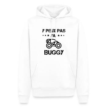j'peux pas j'ai buggy cadeau quad - Sweat à capuche Premium bio Homme - blanc - Devant - Nico (187cm)