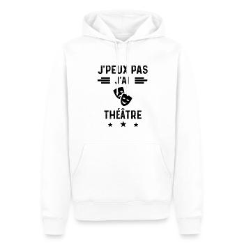 j'peux pas j'ai théâtre acteur - Sweat à capuche Premium bio Homme - blanc - Devant - Nico (187cm)