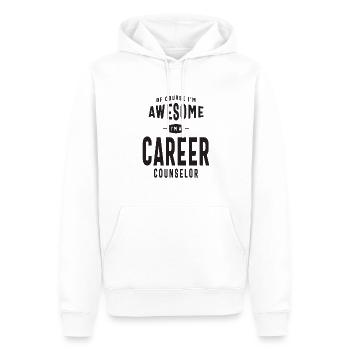 Career Counselor - Men’s Premium Organic Hoodie - white - Front - Nico (187cm)
