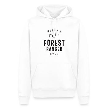Forest Ranger - Men’s Premium Organic Hoodie - white - Front - Nico (187cm)