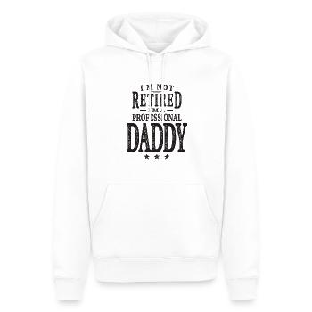 Ich bin nicht im Ruhestand Ich bin ein professioneller Papa - Männer Premium Bio Hoodie - Weiß - Vorne - Nico (187cm)