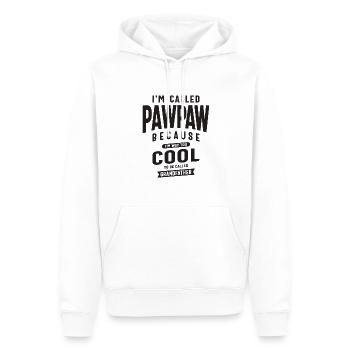Pawpaw - Trop cool pour le statut de grand-père - Sweat à capuche Premium bio Homme - blanc - Devant - Nico (187cm)