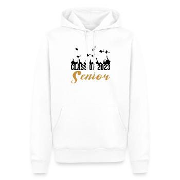 Graduate 2023 - Class of 2023 Senior - Männer Premium Bio Hoodie - Weiß - Vorne - Nico (187cm)