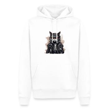 Katze Roboter - Männer Premium Bio Hoodie - Weiß - Vorne - Nico (187cm)