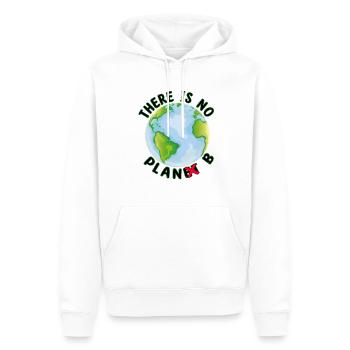 There is no Plan B Earth - Environmentalists - Men’s Premium Organic Hoodie - white - Front - Nico (187cm)