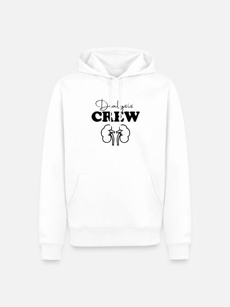 Dialyse-Crew Peritonealdialyse Krankenschwester Dialyse - Männer Premium Bio Hoodie - Weiß
