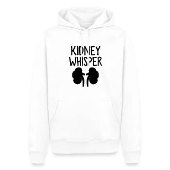 Dialyse rénale Néphrologie Hémodialyse Drôle - Sweat à capuche Premium bio Homme - blanc - Devant - Nico (187cm)