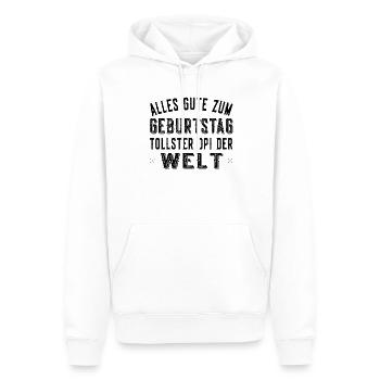 Alles Gute zum Geburtstag tollster Opi der Welt - Männer Premium Bio Hoodie - Weiß - Vorne - Nico (187cm)