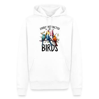 Lustige Haustiervögel Vogelbeobachtung Vogelbeobachtung - Männer Premium Bio Hoodie - Weiß - Vorne - Nico (187cm)