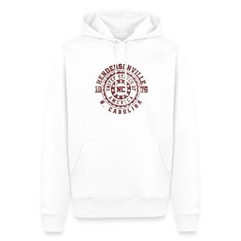 Hendersonville NC | North Carolina Reise Geschenk - Männer Premium Bio Hoodie - Weiß - Vorne - Nico (187cm)