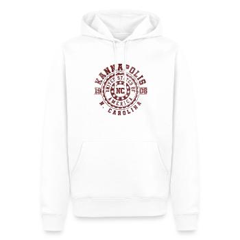 Kannapolis NC | North Carolina Reise Geschenk - Männer Premium Bio Hoodie - Weiß - Vorne - Nico (187cm)