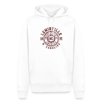 Lewisville NC | North Carolina Reise Geschenk - Männer Premium Bio Hoodie - Weiß - Vorne - Nico (187cm)