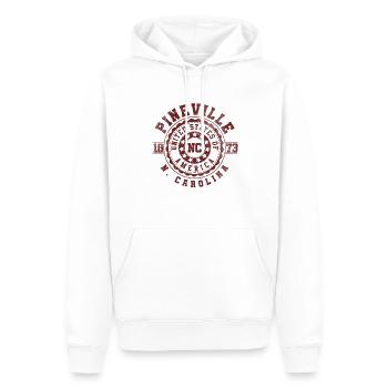 Pineville NC | North Carolina Reise Geschenk - Männer Premium Bio Hoodie - Weiß - Vorne - Nico (187cm)
