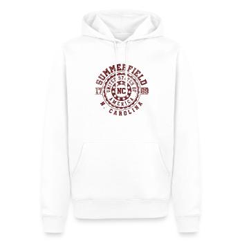 Summerfield NC | North Carolina Reise Geschenk - Männer Premium Bio Hoodie - Weiß - Vorne - Nico (187cm)