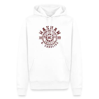 Waxhaw NC | North Carolina Reise Geschenk - Männer Premium Bio Hoodie - Weiß - Vorne - Nico (187cm)