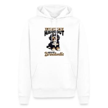 Bernedoodle Dog Breed Je veux juste sortir - Sweat à capuche Premium bio Homme - blanc - Devant - Nico (187cm)