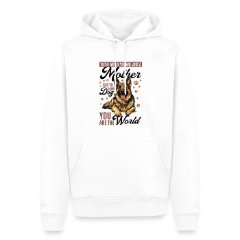 Funny German Shepherd Lover Dog Owner - Männer Premium Bio Hoodie - Weiß - Vorne - Nico (187cm)