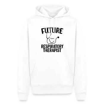 Appréciation du futur inhalothérapeute RT Lung - Sweat à capuche Premium bio Homme - blanc - Devant - Nico (187cm)