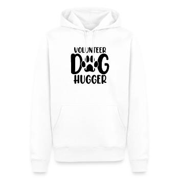 Freiwilliger Hund Hugger Welpe Rettung Lustiger Hund - Männer Premium Bio Hoodie - Weiß - Vorne - Nico (187cm)