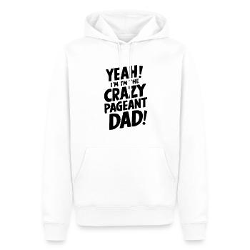 Ja, ich bin Der verrückte Festzug Papa Lustiger Vater Glitzer - Männer Premium Bio Hoodie - Weiß - Vorne - Nico (187cm)