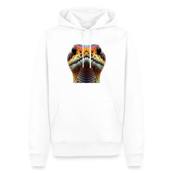 Schlange - Männer Premium Bio Hoodie - Weiß - Vorne - Nico (187cm)