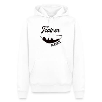 Trainer Rentner Rente Ruhestand Training Abschied - Männer Premium Bio Hoodie - Weiß - Vorne - Nico (187cm)