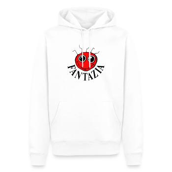 2 Colour Fantazia Smiley Face - Men’s Premium Organic Hoodie - white - Front - Nico (187cm)