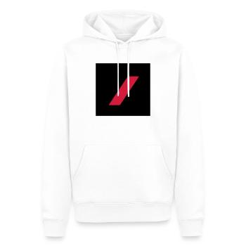 grade pompier 1ere classe - Sweat à capuche Premium bio Homme - blanc - Devant - Nico (187cm)