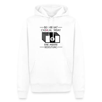 cas(h)ual friday Tassen & Zubehör - Männer Premium Bio Hoodie - Weiß - Vorne - Nico (187cm)