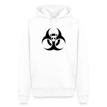 Biohazard - Men’s Premium Organic Hoodie - white - Front - Nico (187cm)