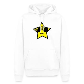 stern - Männer Premium Bio Hoodie - Weiß - Vorne - Nico (187cm)