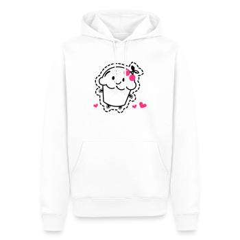 Muffin - Männer Premium Bio Hoodie - Weiß - Vorne - Nico (187cm)