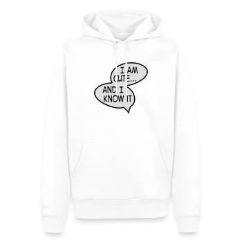 Baby - Männer Premium Bio Hoodie - Weiß - Vorne - Nico (187cm)