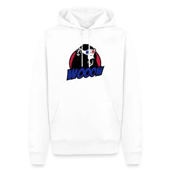 3D Glasses amazed Monkey - Sweat à capuche Premium bio Homme - blanc - Devant - Nico (187cm)