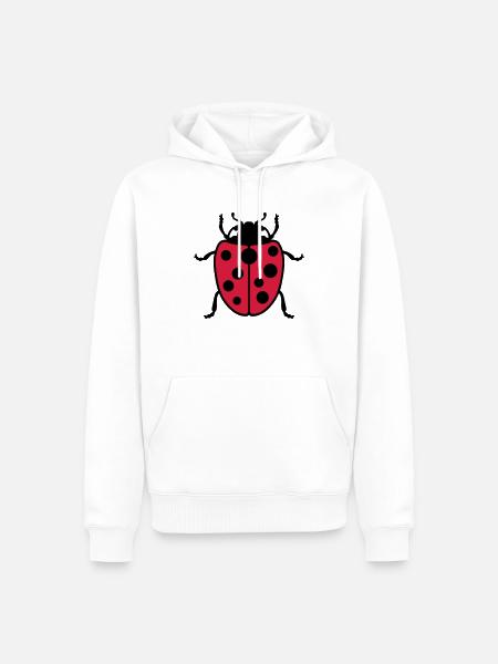 Ladybug - Men’s Premium Organic Hoodie - white