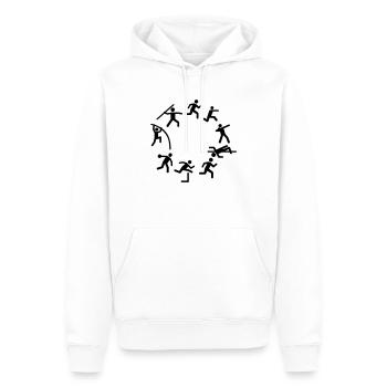 Decathlon - Men’s Premium Organic Hoodie - white - Front - Nico (187cm)
