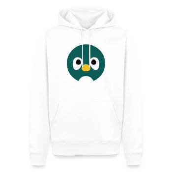 Cartoon Penguin Face - Men’s Premium Organic Hoodie - white - Front - Nico (187cm)