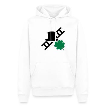 Ramoneur - Sweat à capuche Premium bio Homme - blanc - Devant - Nico (187cm)