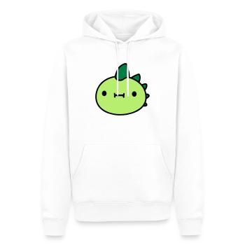dinosaurier kopf gesicht - Männer Premium Bio Hoodie - Weiß - Vorne - Nico (187cm)
