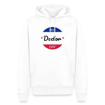 Arzt / Medizin / Ärztin / doctor - Männer Premium Bio Hoodie - Weiß - Vorne - Nico (187cm)