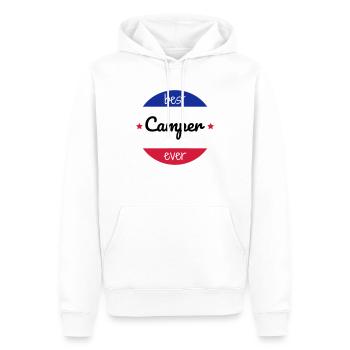 Campingplatz / Camper / Camping / Camp - Männer Premium Bio Hoodie - Weiß - Vorne - Nico (187cm)