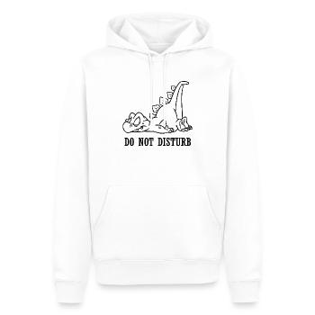 Dinosaurier Dino - Männer Premium Bio Hoodie - Weiß - Vorne - Nico (187cm)