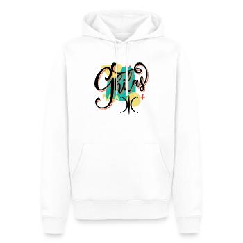 Ghilas - Männer Premium Bio Hoodie - Weiß - Vorne - Nico (187cm)