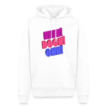 Nein! Doch! Ohh! - Lustiger Comedy Spruch - Männer Premium Bio Hoodie - Weiß - Vorne - Nico (187cm)