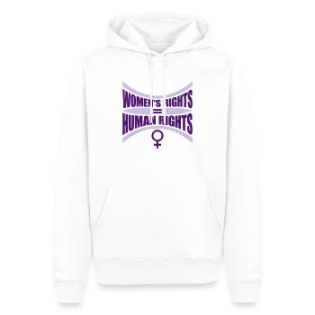 citation féministe sur les droits des femmes - Sweat à capuche Premium bio Homme - blanc - Devant - Nico (187cm)