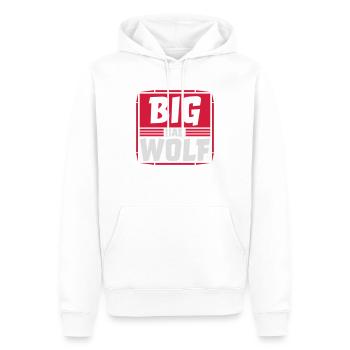 Citation du Grand Méchant Loup - Sweat à capuche Premium bio Homme - blanc - Devant - Nico (187cm)