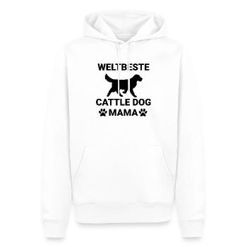 Hund Dog - Men’s Premium Organic Hoodie - white - Front - Nico (187cm)