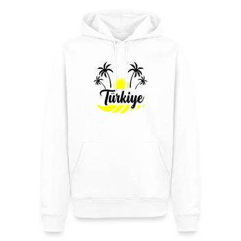 türkiye - Männer Premium Bio Hoodie - Weiß - Vorne - Nico (187cm)
