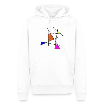 Straw 1 - Men’s Premium Organic Hoodie - white - Front - Nico (187cm)